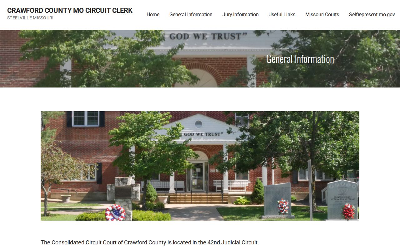 Crawford County Circuit Court divisions and contact information